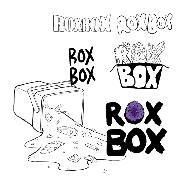 logo evolution and prototypes roxbox