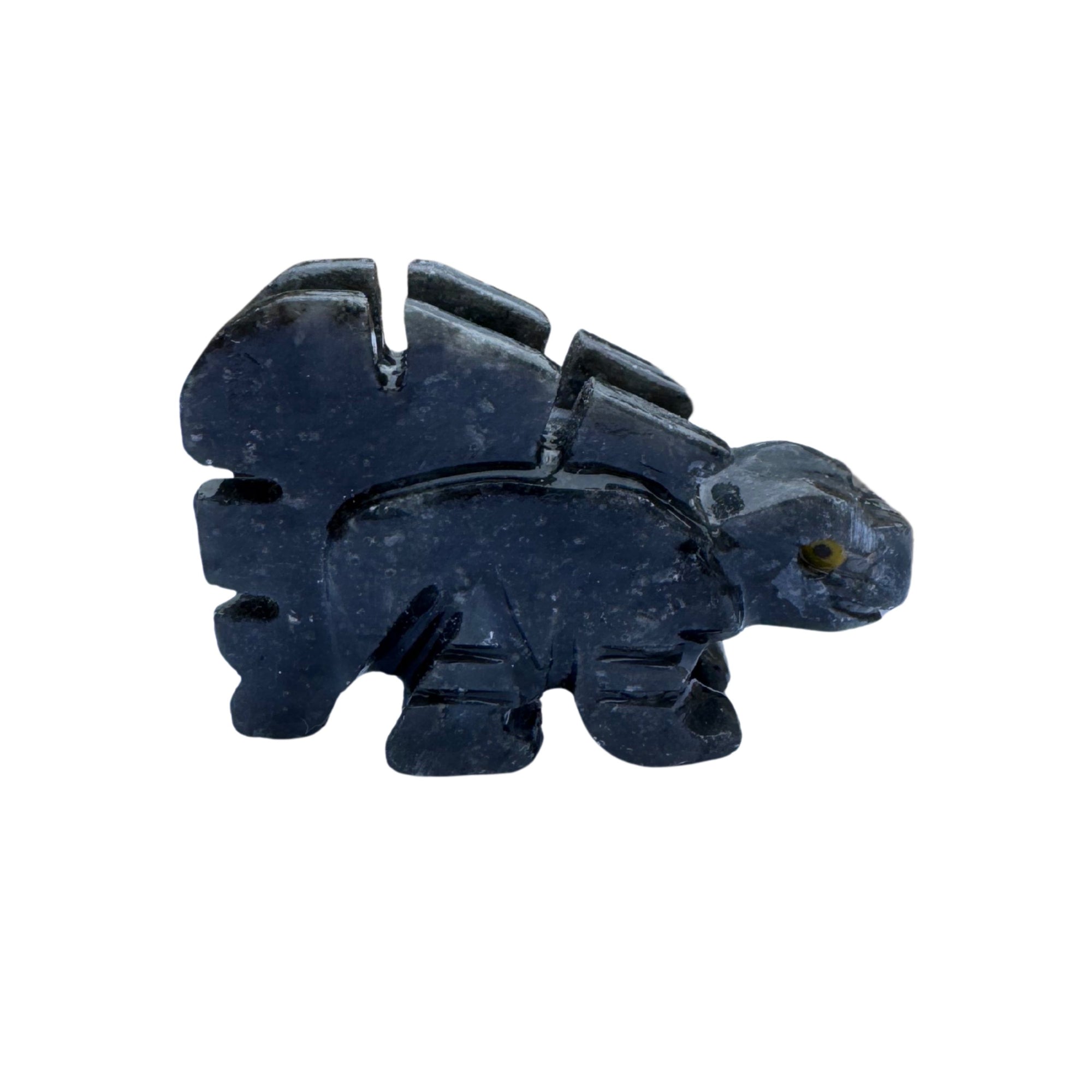 Stegosaurus dinosaur carving