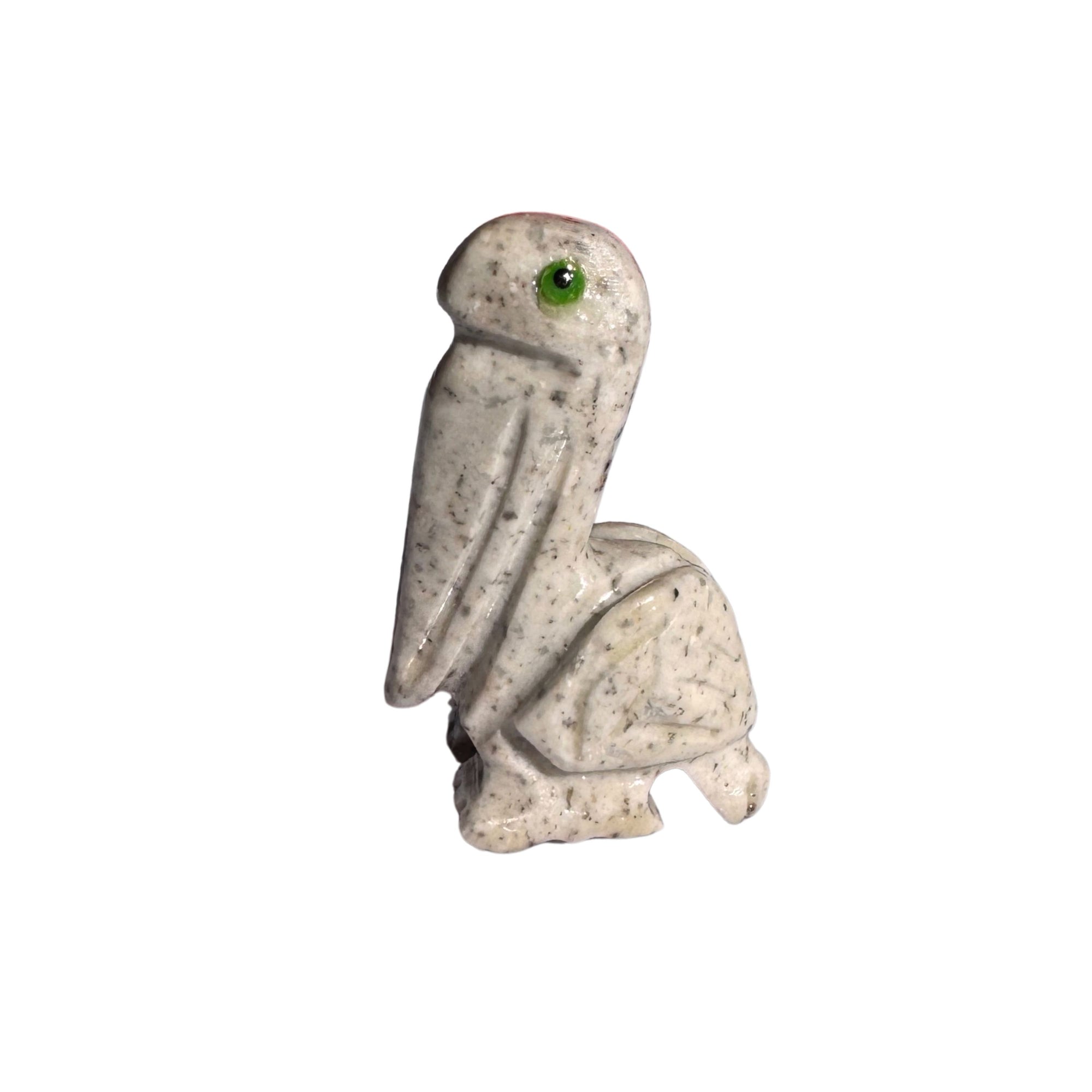 Pelican animal carving